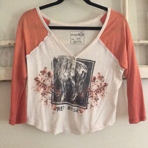 Free People Crop Tee